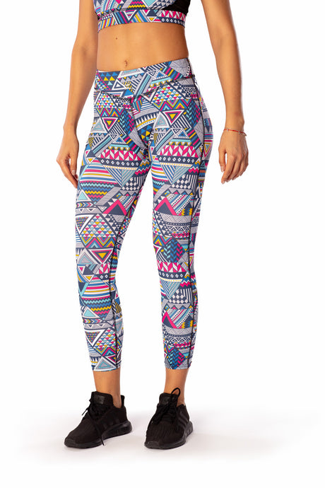 THE WOMEN'S LOCKER Aztec Colanti cu talie inalta