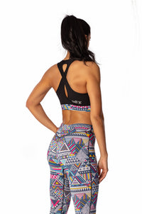THE WOMEN'S LOCKER Aztec Colanti cu talie inalta