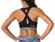 THE WOMEN'S LOCKER Aztec Bustiera sport sustinere ridicata