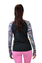 THE WOMEN'S LOCKER Aztec Rash Guard