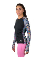 THE WOMEN'S LOCKER Aztec Rash Guard