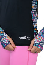 THE WOMEN'S LOCKER Aztec Rash Guard