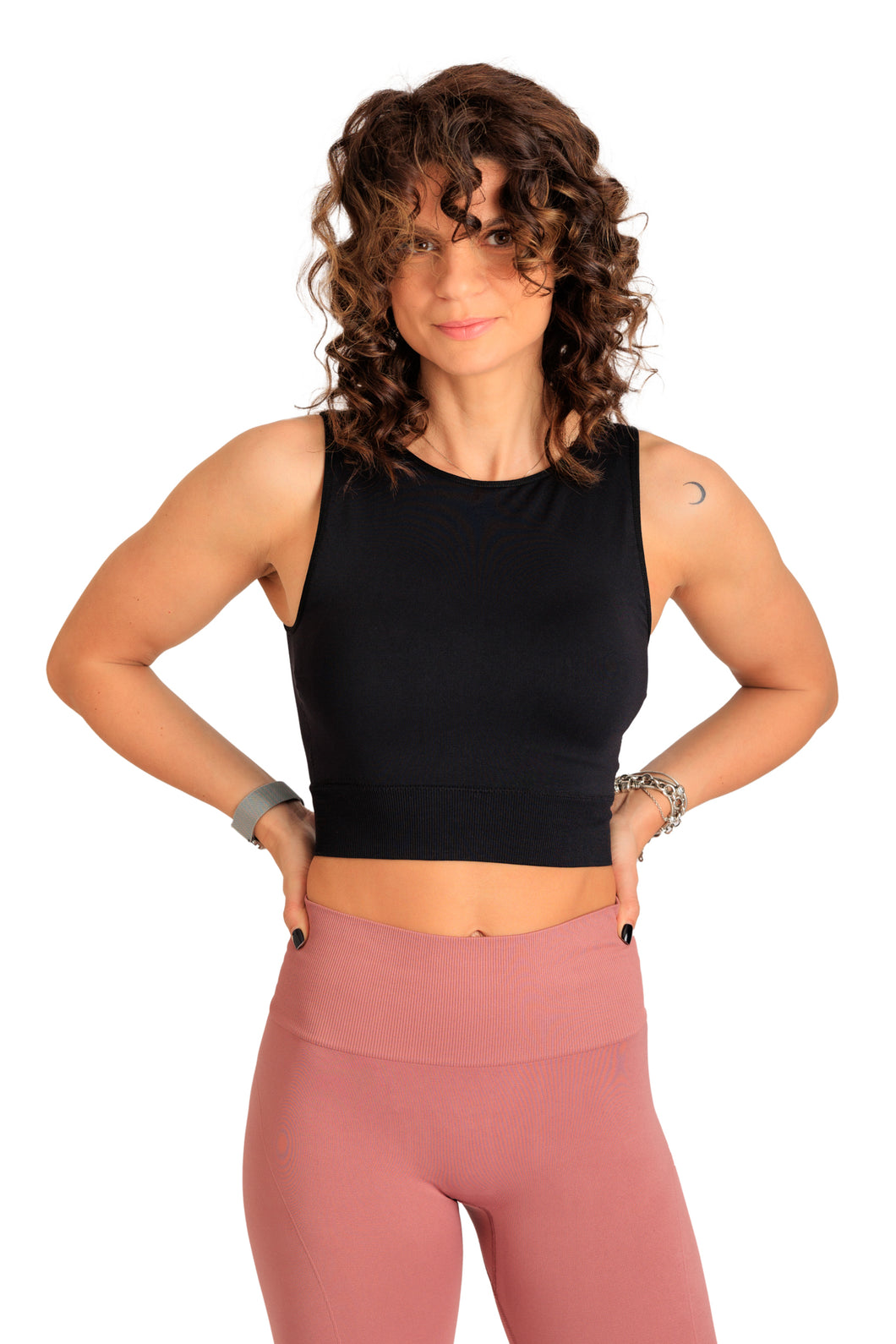 THE WOMEN'S LOCKER Opaque crop top